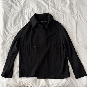 NWT $995 Ralph Lauren Black Label Wool Double Breasted Coat Women’s 12 *READ